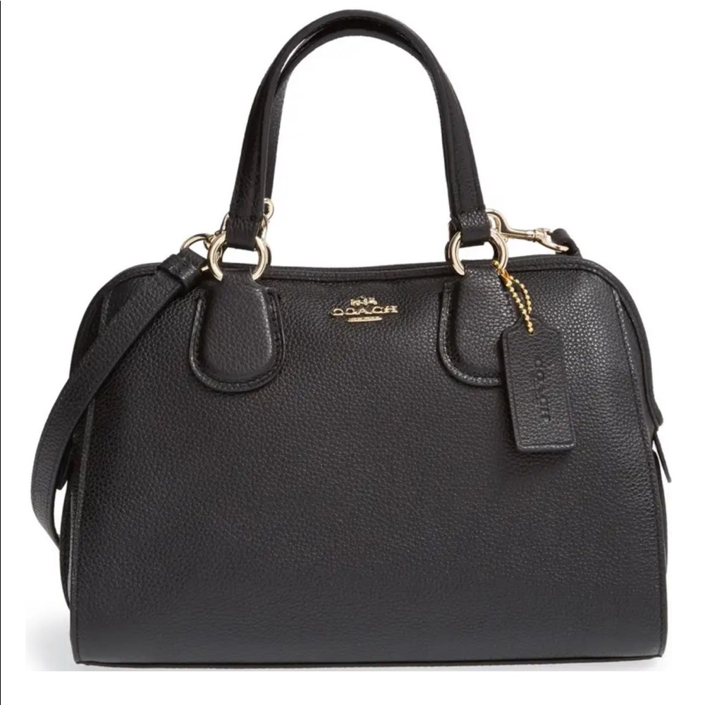 Black Coach Nolita Mini Leather Satchel